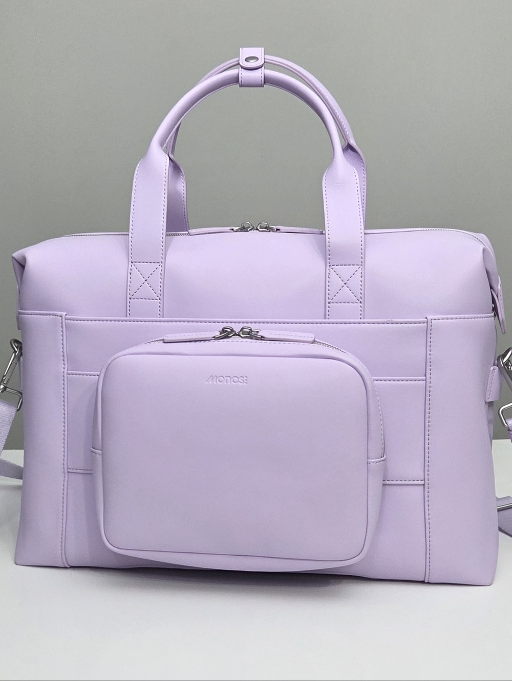 EXCELLENT RARE MONOS X MAGNOLIA BAKERY METRO DUFFEL WEEKENDER BAG - PURPLE ICING